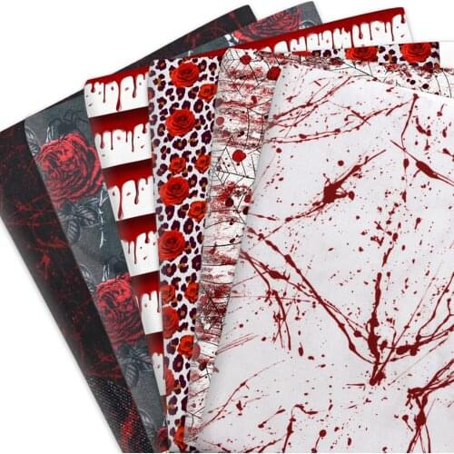 Horror Blood 100% Pure Cotton Polyester Cotton Material Patchwork Sewing Quilting Fabrics Quilt Needlework DIY Cloth Sewing
