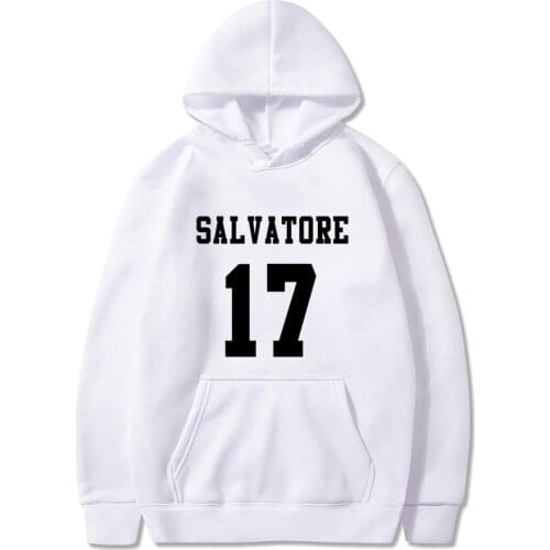 Salvatore 17 Vampire Diaries Mystic Falls Timberwolves Hoody Sweatshirts Print Salvatore 17 Mens Popular Clothing Casual Clothes