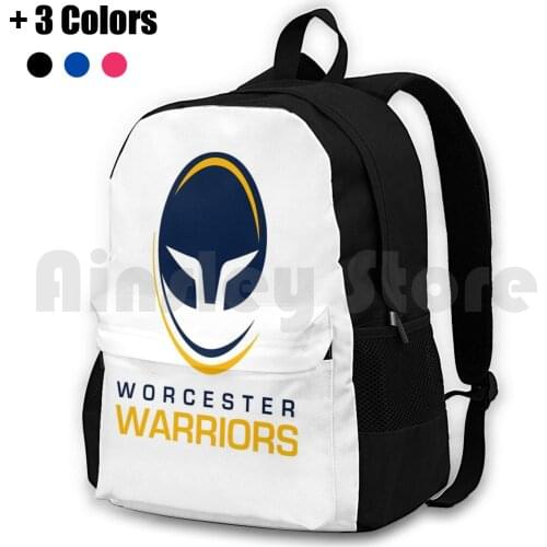 Worcester Outdoor Hiking Backpack Waterproof Camping Travel Worcester Rugby Sport Worcestershire