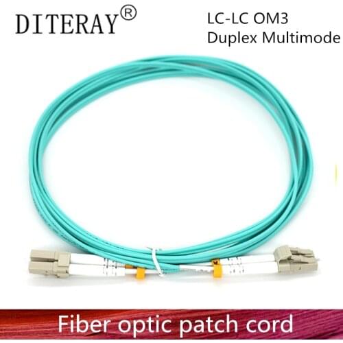 10G OM3 LC/UPC-LC/UPC Multimode Duplex 2.0mm Fiber Optic Patch Cord LC-LC Fiber Optic Patch Cable