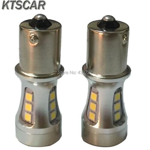 10x 1156 LED BA15S P21W S25 18 led 3030 Chips 6000K White Red Yellow Brake Lights Reverse Lamp DRL Car Tail Bulb