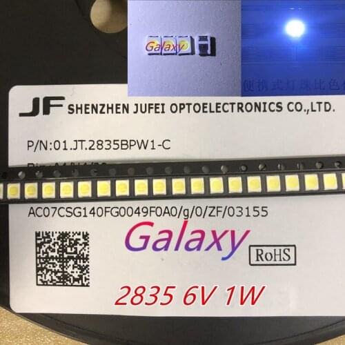 3000pcs 01.JT.2835BPWS2-C JUFEI LED Backlight 1W 6V 96LM Cool white LCD Backlight 1210 3528 2835 for TV TV Application
