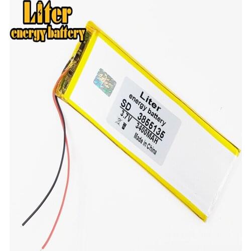 3855135 4055135 3.7v 3400mah Lithium Polymer Battery With Board For Pda Tablet Pcs Digital Products
