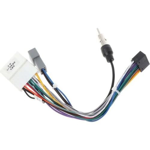 Unit Wiring Harness Adapter 16pin Car Stereo Radio Power Connector 2049 E7CA