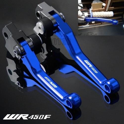 For Yamaha WR450F 2001-2018 WR450 WR 450F 450 F CNC Aluminum Motorcycle Dirtbike Dirt Bike Motocross Pivot Brake Clutch Levers