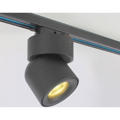 GSKGYXGS 360 Degree rotation LED Track Light AC85-265V 12W GEEE LED Ultra thin Spotlight Free Shipping