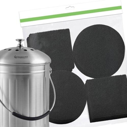 Compost Deodorant Activated Carbon Filter Cotton Kitchen Bucket Bin Compost Filter Sponge Barrel Replacement Filtration Foam