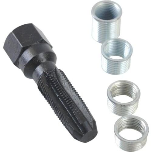 CYLINDER HEAD TAP, REAMER Helicoil Thread Repair Kit Tool for 14 X 1.25 SPARK PLUG with 4 Inserts