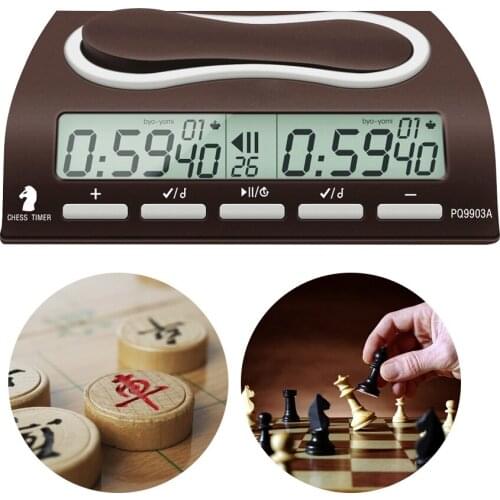 LEAP PQ9903A Multifunction Digital Chess Clock Wei Chi Count Up Chess Alarm Timer Clock Chess Timer for Games