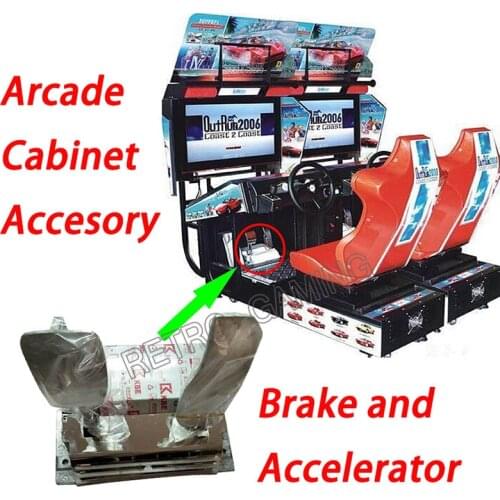 Outrun Car Racing game machine pedal brake and accelerator/simulator racing machine/arcade racing /coin operated racing machine