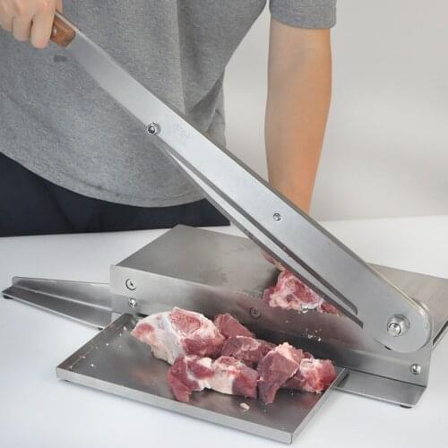 Bone Cutting Machine Pigs Feet Lamb Chops SteakSheep Hoof Big Bone Cutter Commercial 15 Inch Bone Cutter Machine