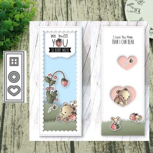 Metal cutting dies Rectangular border cut die mold decoration Scrapbook paper craft knife mould blade punch stencils die