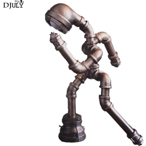 Running Plumber Table Lamps Industrial Retro Style Loft Cafe Bar Bedroom Study Bedside Lamps Restaurant Decoration Table Lights