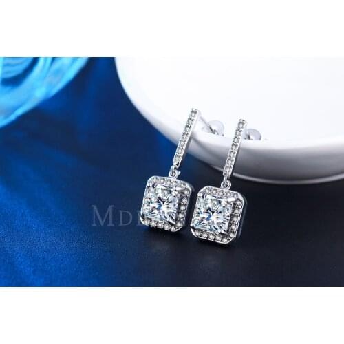 2021 NEW earrings Europe Dark blue Crystals from Swarovskis Earring With Charm for Women Gift Fine jewelry