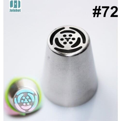 #72 New Arrival Russian Tulip Icing piping nozzle Stainless Steel Cake Cookie Decorator Buttercream Piping Tips