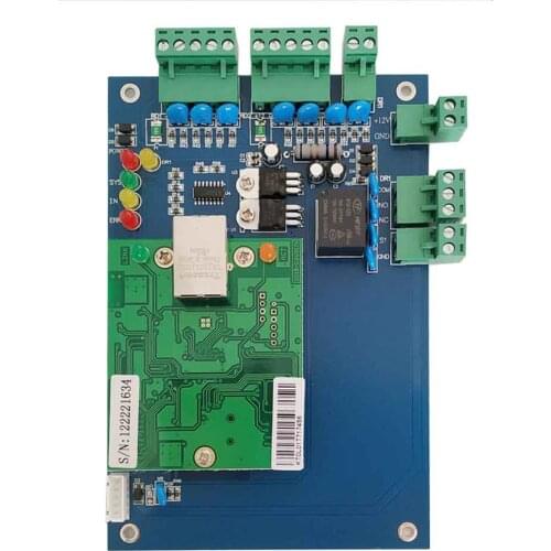 TCP IP single Door Access Controller 40K Users 100K Event,support multi-access function Fire Alarm