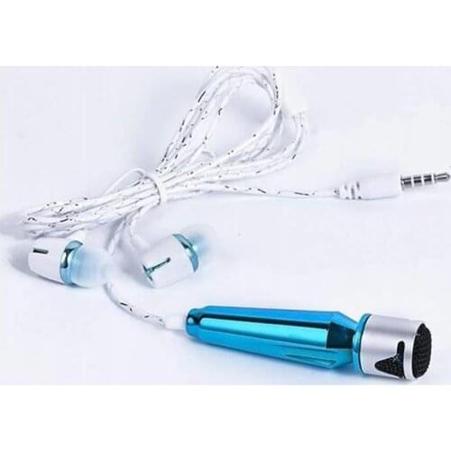 Handheld Mic Portable Mini 3.5mm Stereo Studio Speech Mic Audio Microphone Smart Mobile Phone Desktop Accessories