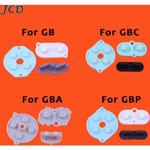 JCD 10set Rubber Conductive Buttons A B D pad for GameBoy GB GBA GBC GBP GBA SP Silicone Start Select Keypad Repair parts
