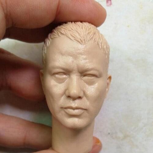 Blank Hot 1/6 Scale As The Light Goes Out Simon yam Head Sculpt Unpainted Fit 12" Figure