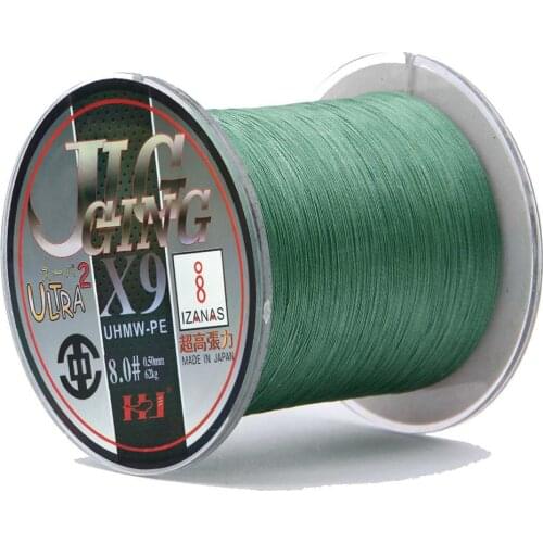 FishingLife 500M/1000M 9 Strands Braided Fishing Line Spiral Braide Tech. Multifilament PE Multicolored 10-140LB Sea Ocean