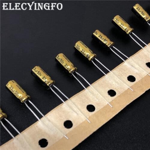 10pcs 33uF 50V NICHICON FW Series 5x11mm 50V33uF HiFi Audio Capacitor