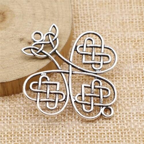 11pcs 46x41mm antique silver Guardian tree connector charms diy retro jewelry fit Earring keychain hair card pendant