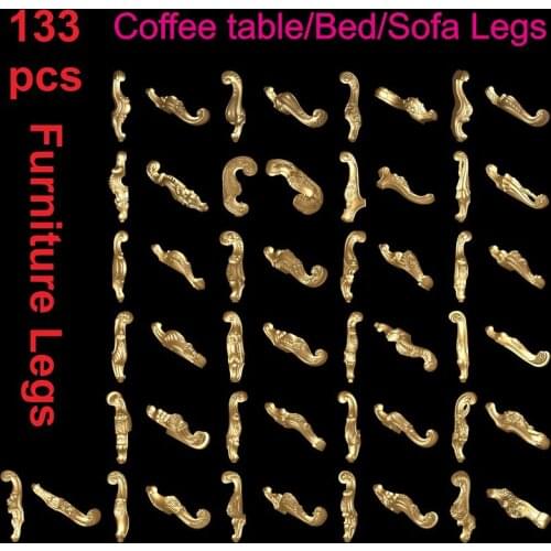133pcs Furniture Legs 3d STL Model Relief for CNC Router Aspire Artcam Sofa/Coffee table/bed legs