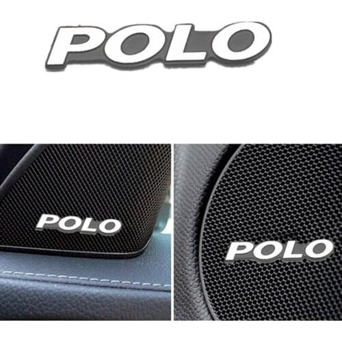 3D Car Styling Sticker Aluminum Emblem interior Speaker audio Badge for Volkswagen VW Polo Scirocco CC GOLF 7 Golf 6 MK6 Tiguan
