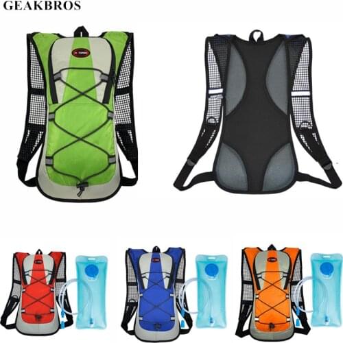 5L Outdoor Sports Cycling Backpack Camping Running Water Bag Helmet Storage Hydration Hiking Bike Riding Pack Bladder Knapsack
