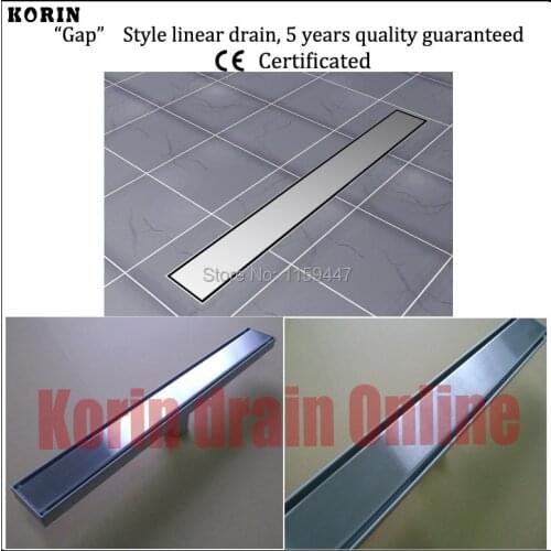 700mm "Smooth" Style Stainless Steel 304 Linear Shower Drain, Vertical Drain, Floor Waste, Long floor drain, Shower channel