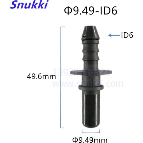 9.49mm ID6 short male connector universal Fuel line quick connector plastic 5pcs a lot