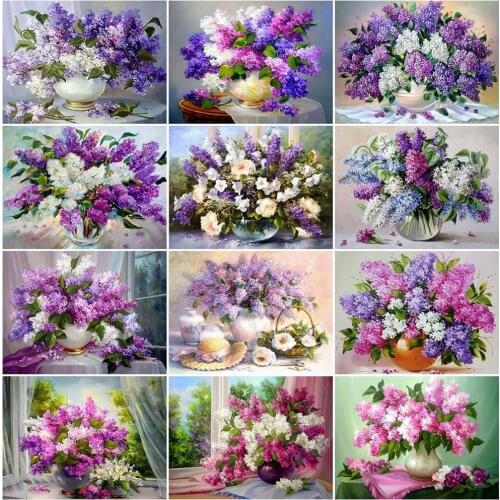 Diamond Embroidery Rhinestones Flower Picture Diamond Mosaic Full Square/Round Diamond Painting Cross Stitch Home Decoration