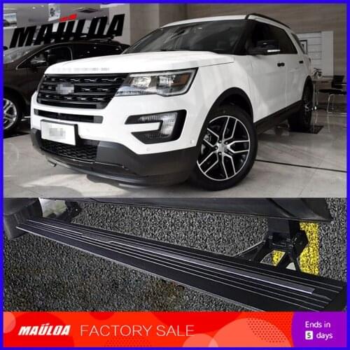 Car Accessories High quality aluminium alloy Automatic scaling Electric pedal side step running board for Explorer 2013-2017