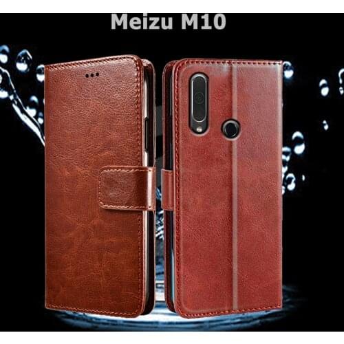 For Meizu M10 Case For Meizu M 10 Flip Phone Case Coque Funda 3D Pattern PU Leather Wallet Support Cover Capas