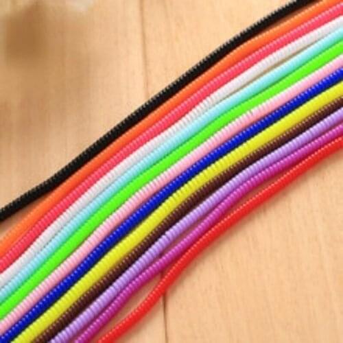 60cm Colorful USB Charging Data Line Cable Protector Wire Cord Protection Wrap Cable Winder Organizer for iPhone Samsung Xiaomi
