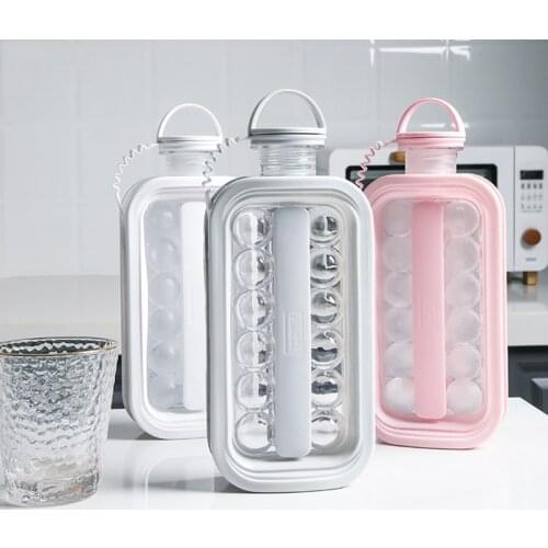 Ice Ball Mold 2 in 1 Ice Cube Maker Creative Portable Curling Cooler Whisky Wine Ice Making DIY Ice Party Bar Kitchen Tool