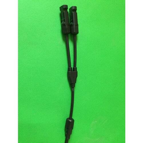 Flexible Solar Panel Connection 2 input 1 output with male and female connector UV-Resisted Cooper