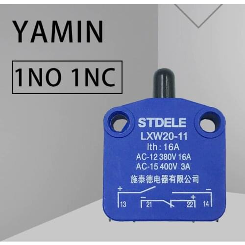 LXW20-11 Limit Switch Stroke PUSH Slug Column Micro switches Blue 1NO 1NC