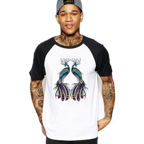 2020 fashion 3D peacock rainbow love Men streetwear t shirts tops band logo tee male tshirts league game dog rock guitar t-shirt