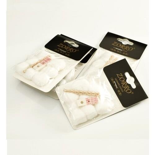 3Pcs Universal Replacement Kerosene Oil Absorbent Cotton Core Wicks Cotton Pads Kit For Zippo Grind Wheel Lighter Accesoires