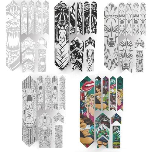 Bicycle Frame Stickers High Impact Frame Guard Extra Waterproof Protective Film DIY Protector Sticker Decals PVC Material