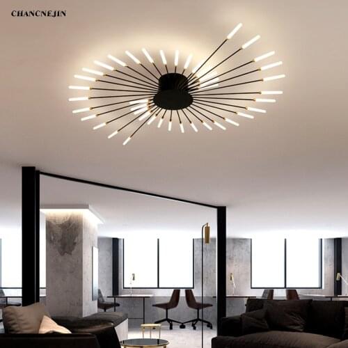 Nordic Creative Living Room LED Chandeliers Firework Ceiling Lamp Can be Used for Dining Room and Bedroom