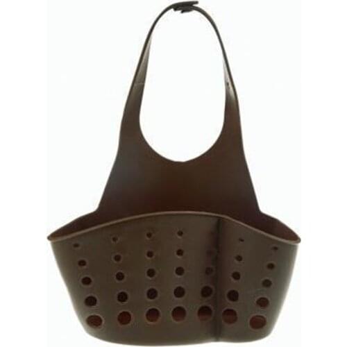 Sided Kitchen Sink Bathroom Bag Sponge Towel Draining Rack Cleaning Brush Toothbrush Holder Hanging Strainer Storage Holder