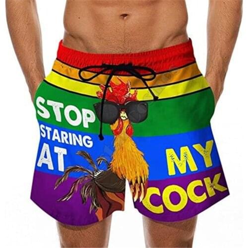 PLstar Cosmos Summer Casual Shorts Stop Staring At My Cock 3D Printed Trousers For Women Men Shorts Comfortable breathable