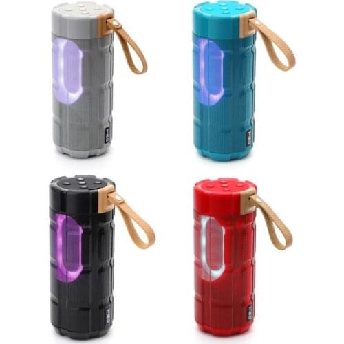 TG Wireless Speakers Portable Outdoor Colorful LED Lights Speakers Stereo Music Surround Support FM TFCard Subspeakers
