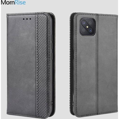 Luxury Retro Slim Magnetic Leather Flip Cover For OPPO Reno 4Z 5G / A92S Case Book Wallet Card Stand Soft Cover Mobile Phone Bag