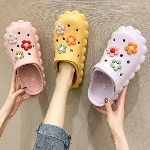 Womens Sandals yellow Lady Girl Sandals Summer Women Casual Jelly Shoes Sandals Hollow Out Mesh Flats Beach Sandals 2021