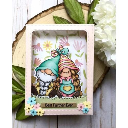 NS0007 Nicole 3D Window box for cards Die cutting plate Metal die cut for scrapbooking and card making paper