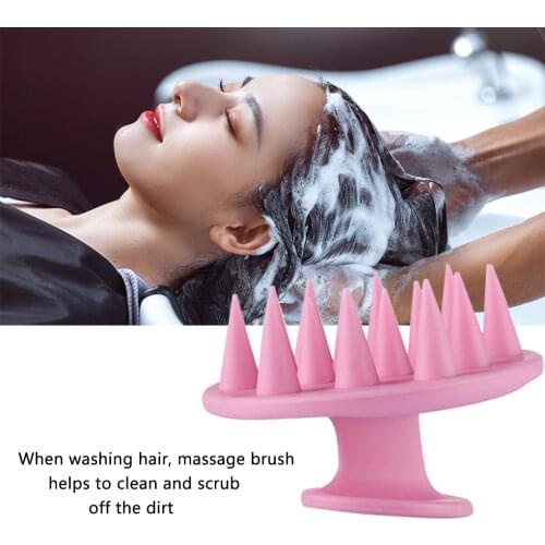 Silicone shampoo scalp hair massager shampoo massage comb bath massage brush scalp massager hair shower brush comb care tool