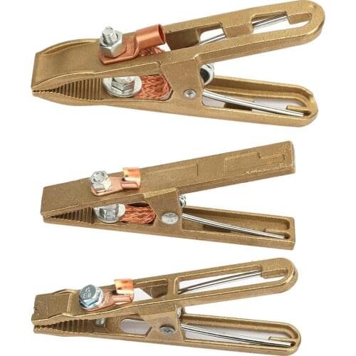 Welding Clamp 500A Ground Clamp Heavy Duty Earth Clamp for Welding/Cutting/Electrical Transaction Cable Holder Full Copper Body